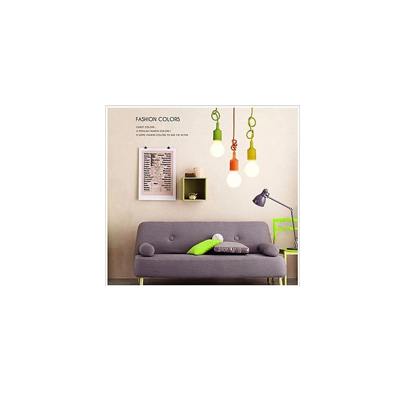 Mini Pendant 1 Light Modern Minimalist Silicone Candy Colors