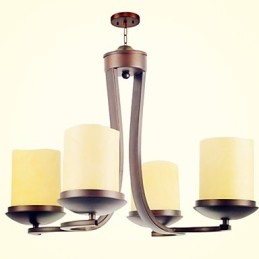 Traditional Classic Retro Mini Style Painting Metal Chandelier