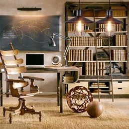 Vintage Retro Mini Style Painting Pendant Light