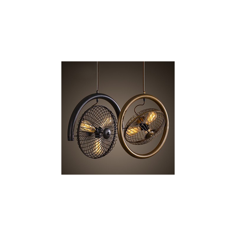 Retro Classic Metal Ceiling Fan Lights Simple Pendant Lamps Cafe Pendant Lamp