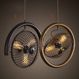 Retro Classic Metal Ceiling Fan Lights Simple Pendant Lamps Cafe Pendant Lamp