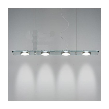 Restaurant Desk Lamp Rectangular Glass