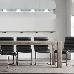 Restaurant Desk Lamp Rectangular Glass