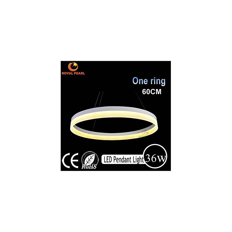 1 Ring 3 Rings Art Deco Chandelier 60cm Suspended Light 36W