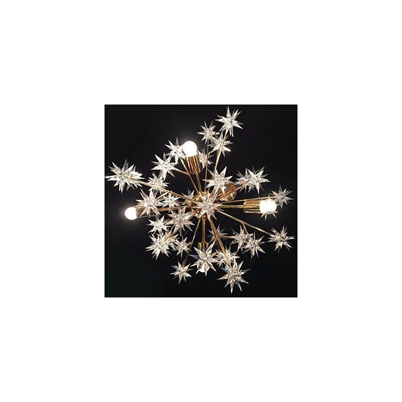 Creative Spark Wrought Iron Ball Stars Droplight Atmosphere