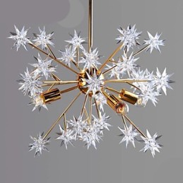 Creative Spark Wrought Iron Ball Stars Droplight Atmosphere