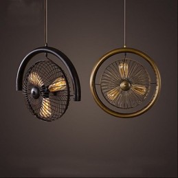 Retro Industrial Wind lamp fan pendant lamp American style