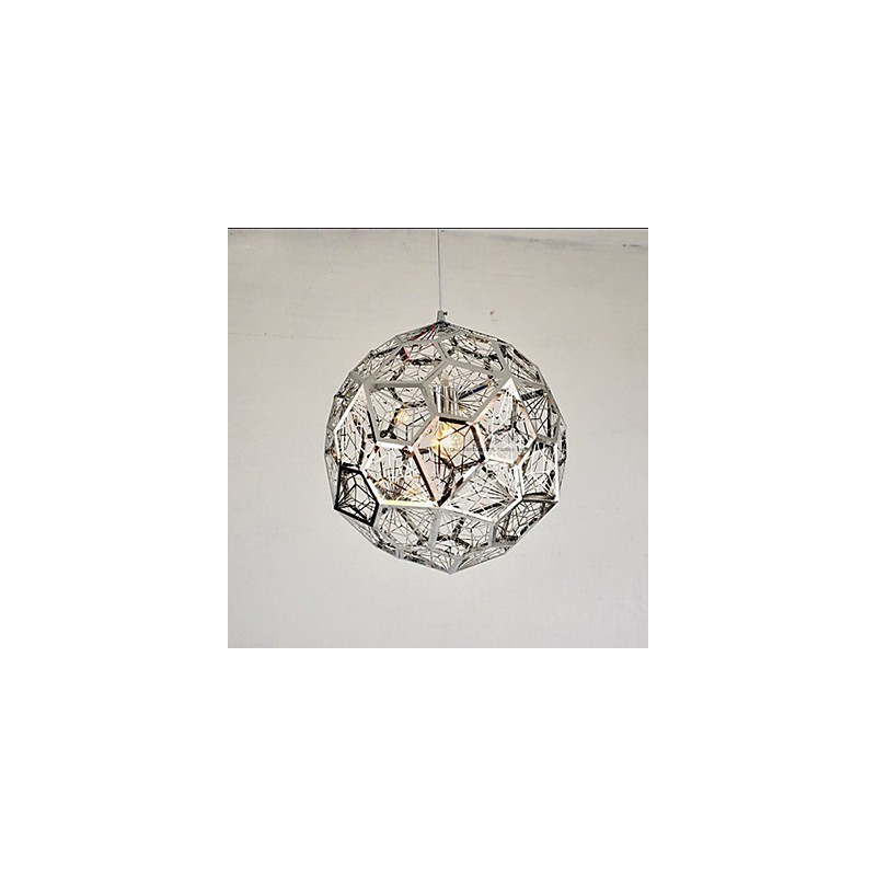 Silver Silver Brick Mesh Chandelier