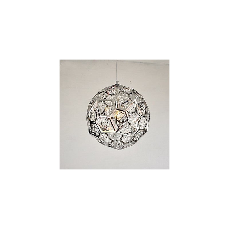 Silver Silver Brick Mesh Chandelier