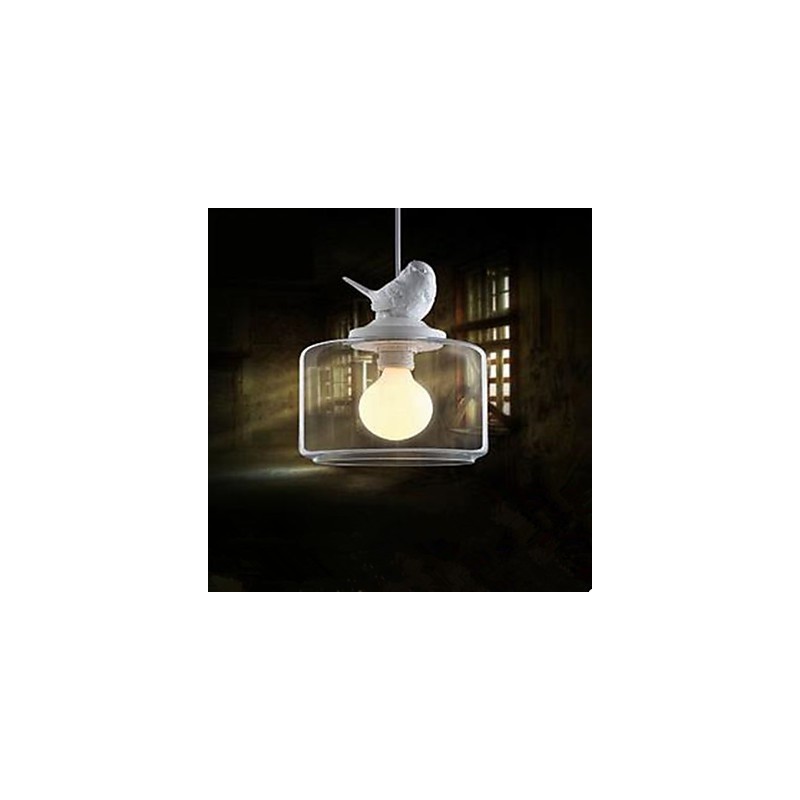 Single Head Glass Birds Droplight
