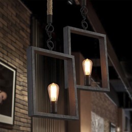 Pendant Rustic Lodge Vintage Retro Dininging Shopping Store Metal