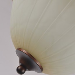 Rustic Lodge Vintage Mini Style Painting Metal Pendant Light