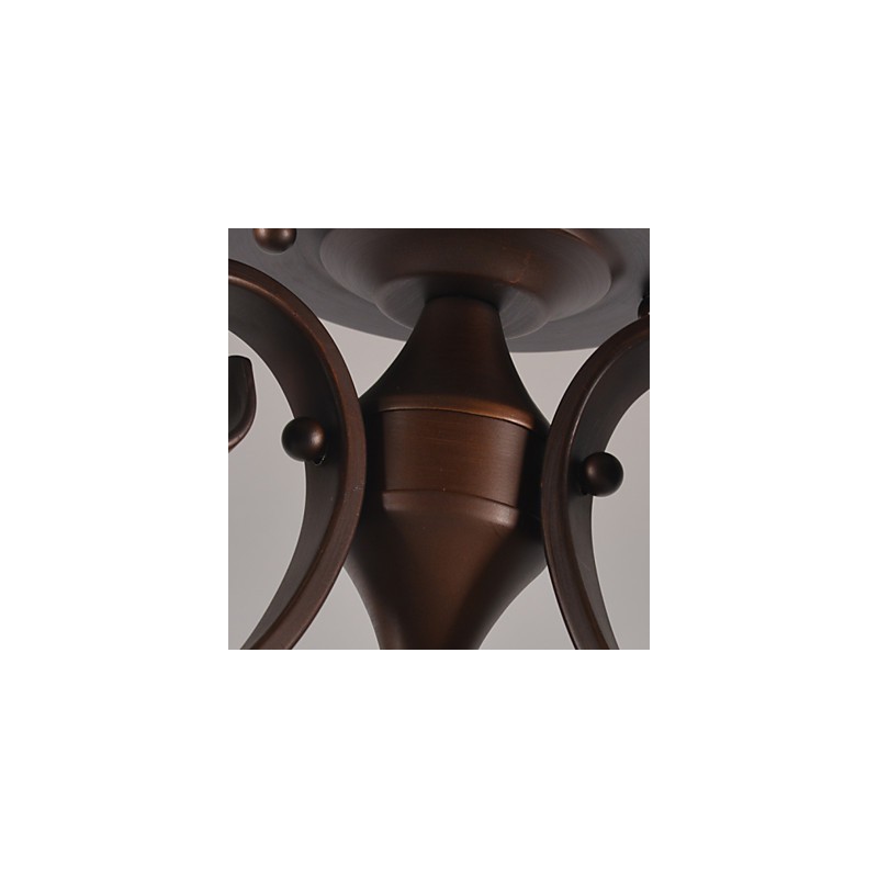 Rustic Lodge Vintage Mini Style Painting Metal Pendant Light