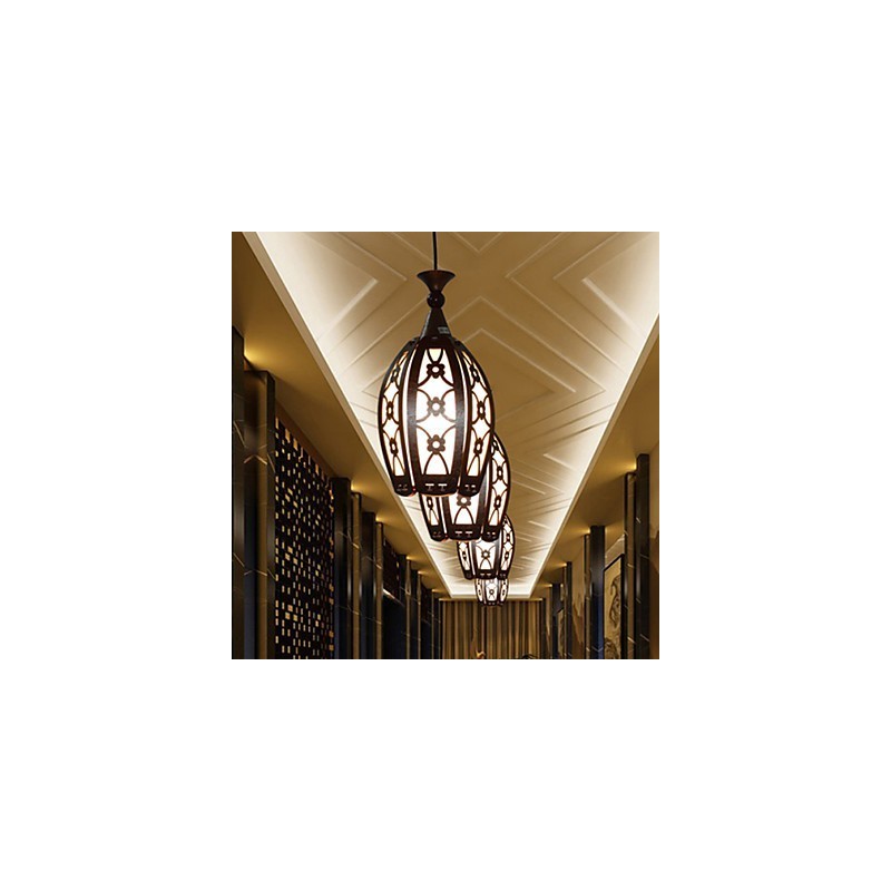 Contemporary And Contracted Creative Wood Dining Pendent Lamp Lamp Light