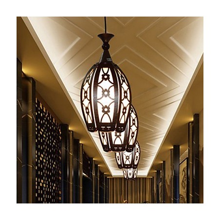 Contemporary And Contracted Creative Wood Dining Pendent Lamp Lamp Light