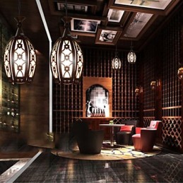 Contemporary And Contracted Creative Wood Dining Pendent Lamp Lamp Light