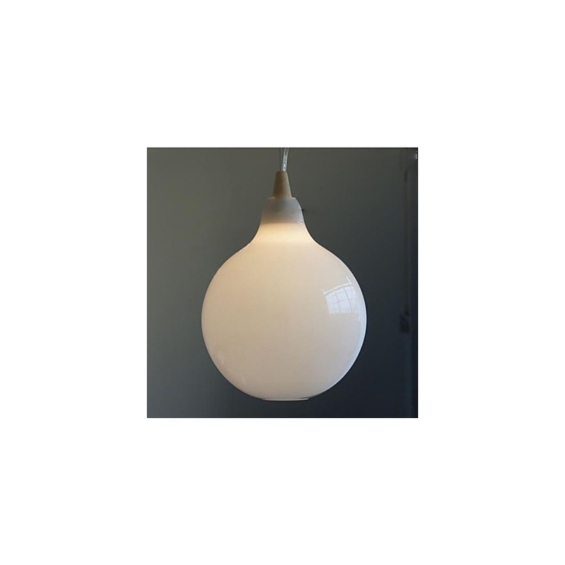Milk white glass bottle Pendant Lamp Natural Curve