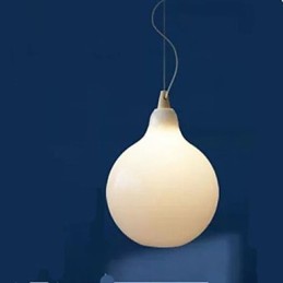 Milk white glass bottle Pendant Lamp Natural Curve