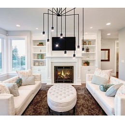 Northern Europe Creative Contracted And Geometric Line design Pendant Light