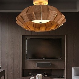 Modern Contemporary Country Mini Style Others Wood Bamboo Pendant Light