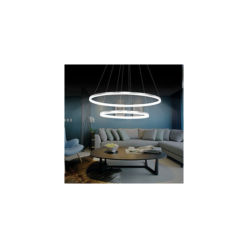 Modern Design Pendant Light 4High Quality Acrylic Double Ring Fit