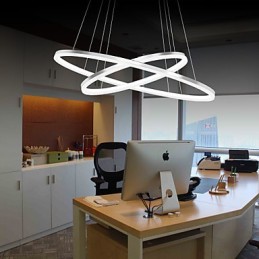 Modern Design Pendant Light 4High Quality Acrylic Double Ring Fit