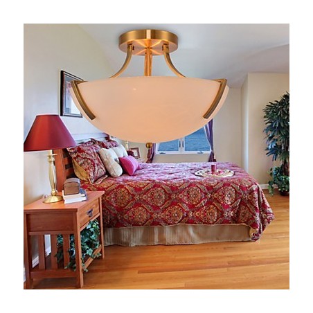 Rustic Lodge Vintage Mini Style Painting Metal Pendant Light