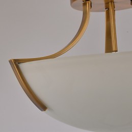 Rustic Lodge Vintage Mini Style Painting Metal Pendant Light