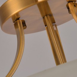 Rustic Lodge Vintage Mini Style Painting Metal Pendant Light