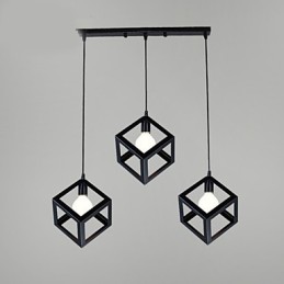 Retro Mini Style Painting Metal Pendant Light