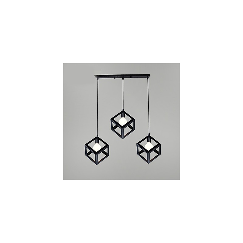 Retro Mini Style Painting Metal Pendant Light