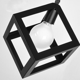 Retro Mini Style Painting Metal Pendant Light