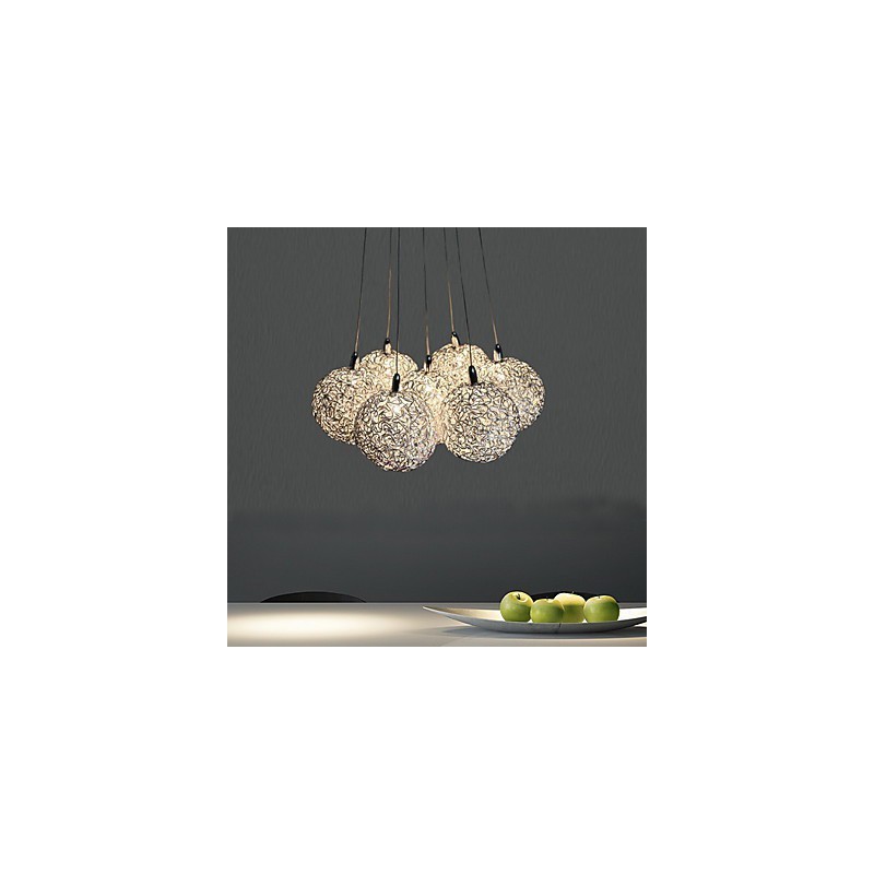 Modern Contemporary Mini Style Electroplated Metal Pendant Light