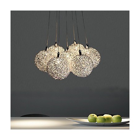 Modern Contemporary Mini Style Electroplated Metal Pendant Light