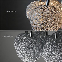 Modern Contemporary Mini Style Electroplated Metal Pendant Light