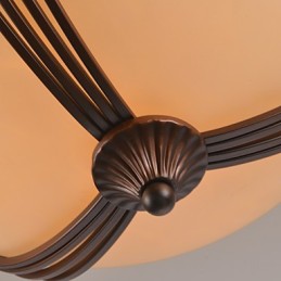 Rustic Lodge Vintage Mini Style Painting Metal Pendant Light