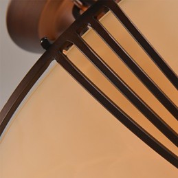 Rustic Lodge Vintage Mini Style Painting Metal Pendant Light