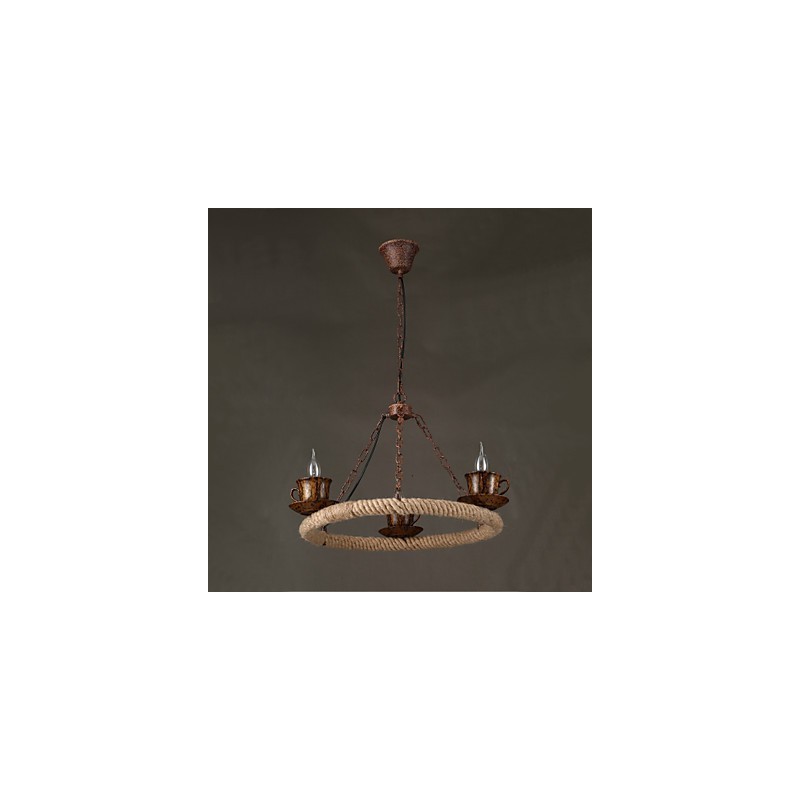 Vintage Country Painting Metal Pendant Light Garage