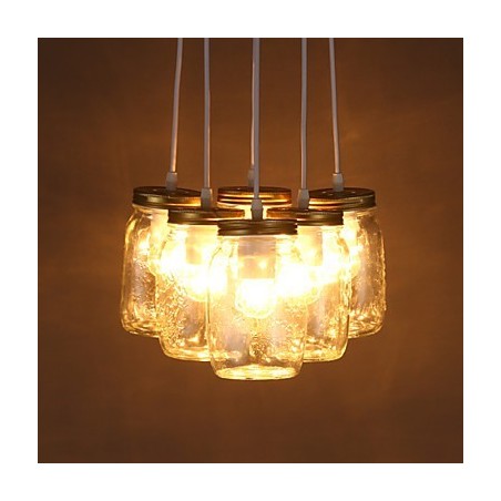 Creative Wishing Bottle Glass Sweet Children Three Droplight Lamp