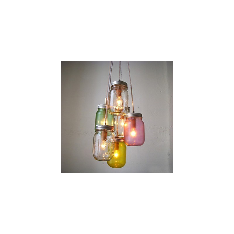 Creative Wishing Bottle Glass Sweet Children Three Droplight Lamp