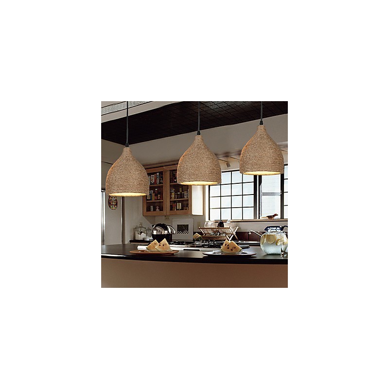 Country Lofts Restoring Ancient Ways Hemp Rope Single Head Small Droplight Lamp