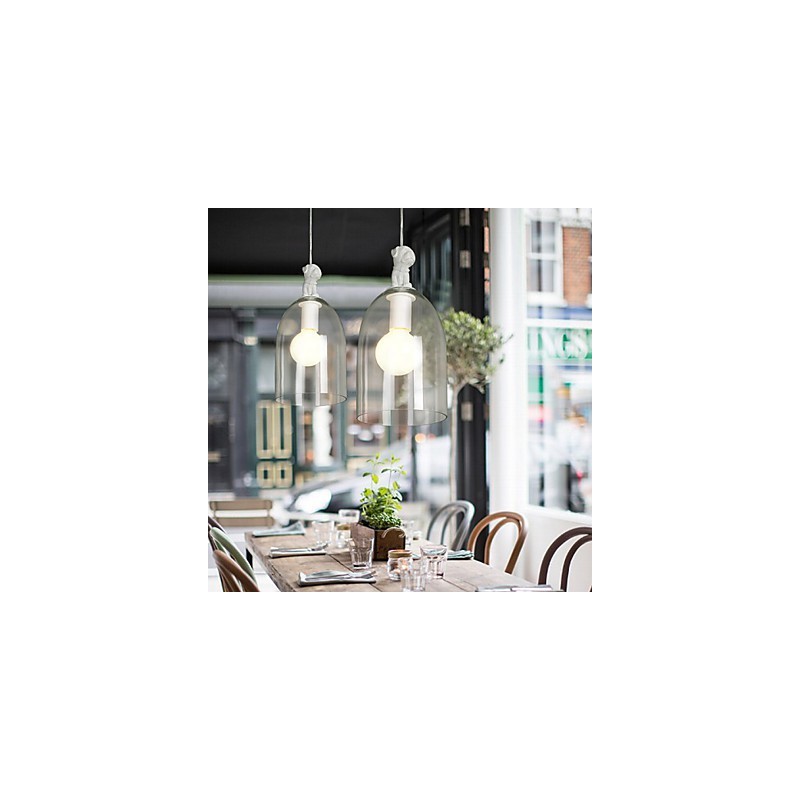 The Cartoon Dog Droplight Taipei Rural Glass Individuality Creative Small Droplight Lamp