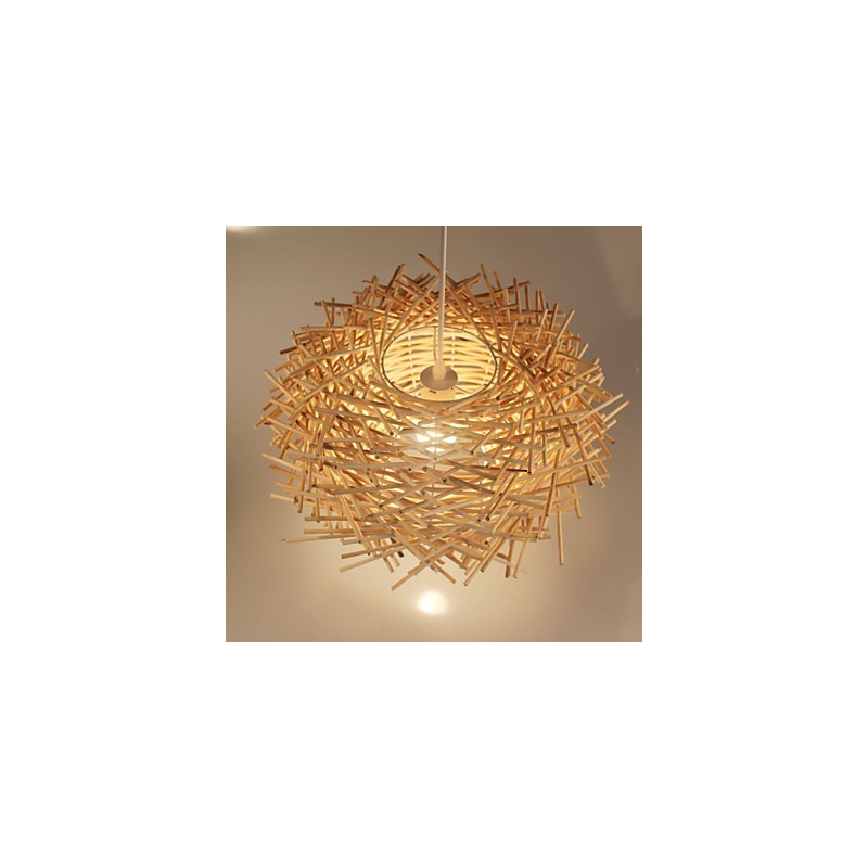 European and American Denss Rattan Weaving Chandelier