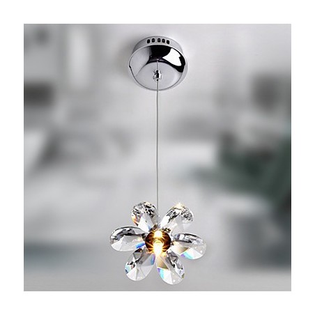 Modern Contemporary Crystal Mini Style Electroplated Pendant Light