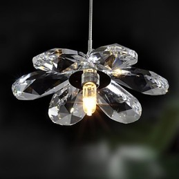 Modern Contemporary Crystal Mini Style Electroplated Pendant Light