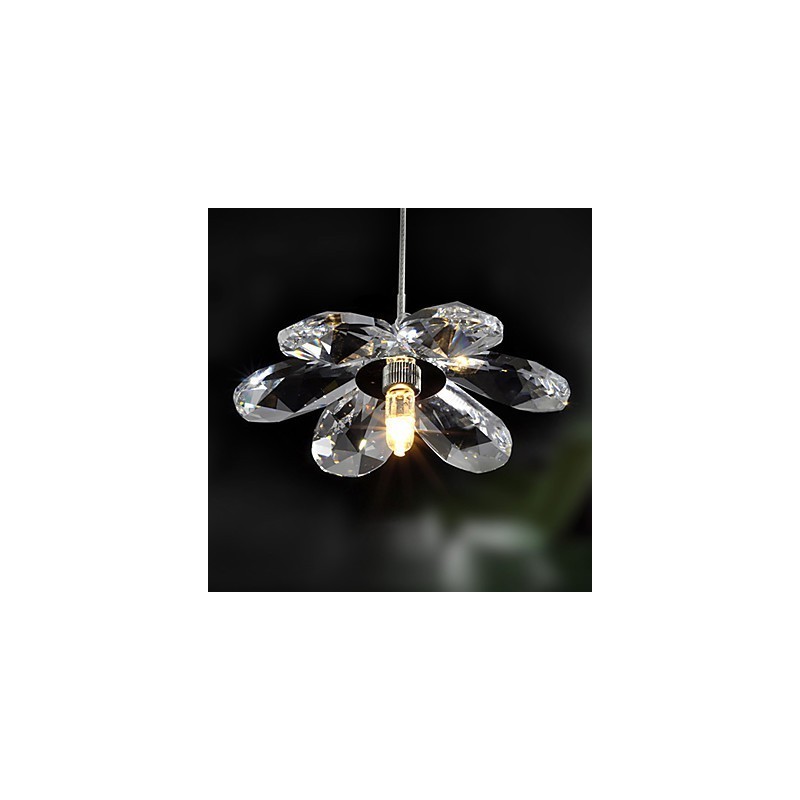 Modern Contemporary Crystal Mini Style Electroplated Pendant Light