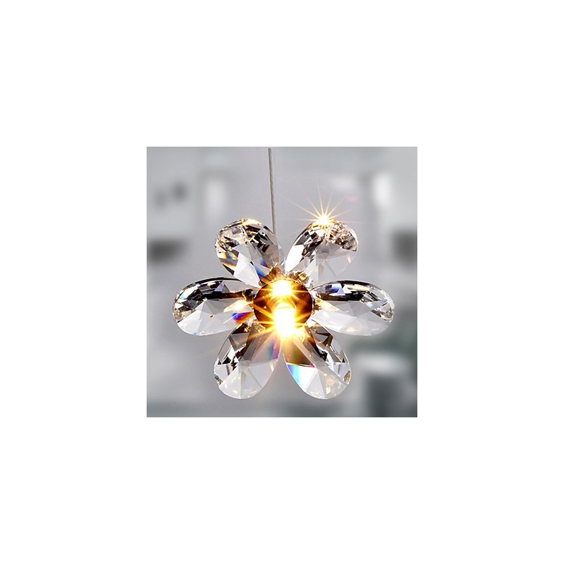 Modern Contemporary Crystal Mini Style Electroplated Pendant Light