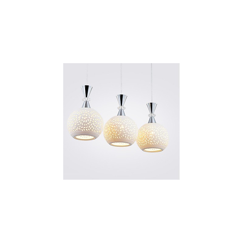 3 Heads Pendant Light Modern Contemporary Metal