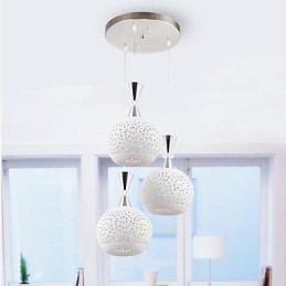 3 Heads Pendant Light Modern Contemporary Metal