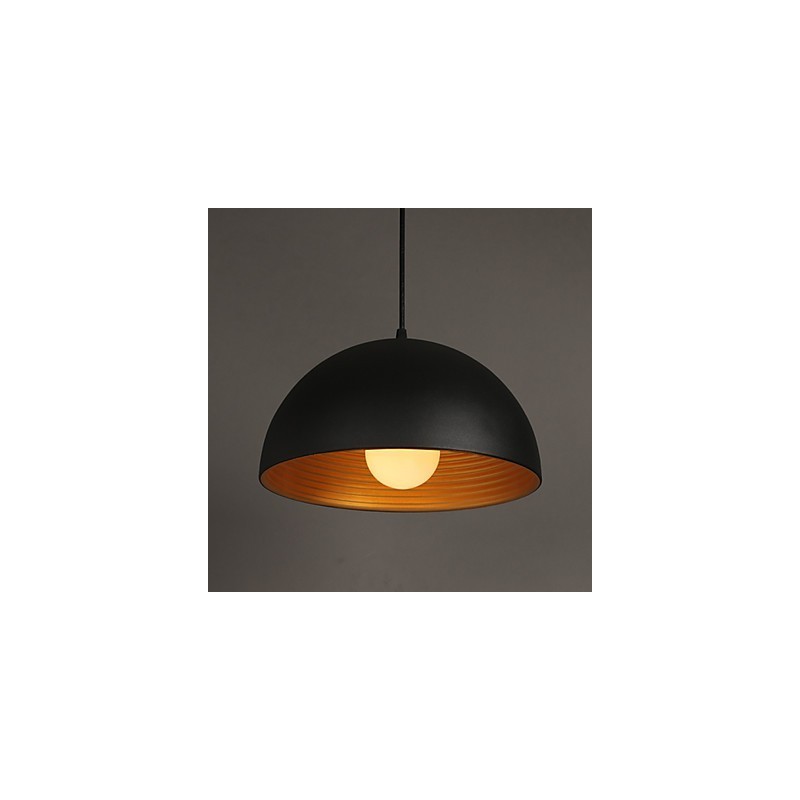 Creative Lamp Round Chimney Droplight Wrought Iron Character Meals Chandelier Black And White